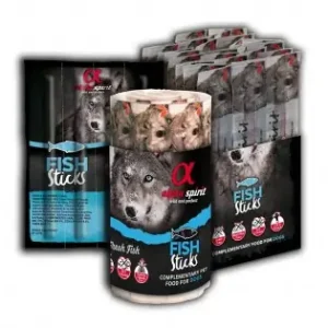 Livrare rapidă Sticks (crochete) recompense pentru caine, Alpha Spirit, cu peste, 16 buc