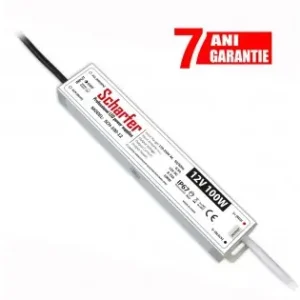 Sursa de alimentare LED Profesionala 12V 100W IP67, SCHARFER Disponibil imediat