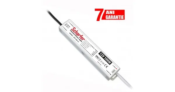 Sursa de alimentare LED Profesionala 12V 100W IP67, SCHARFER Disponibil imediat