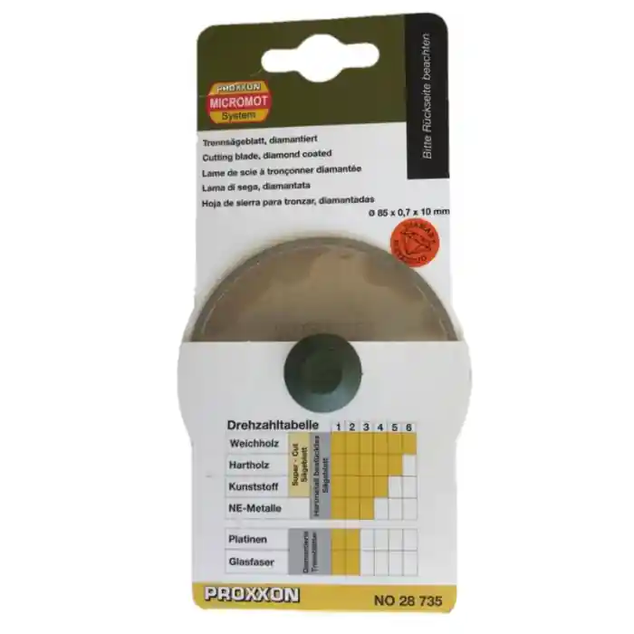 Preferatul clienților Disc diamantat continuu pentru FET, taiere ceramica, fibra de sticla Proxxon 28735, Ø85 mm