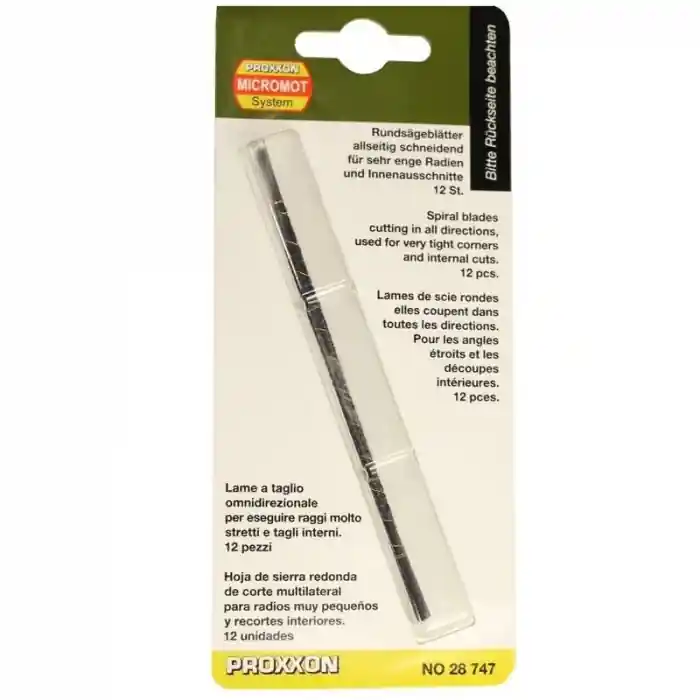 Set panze de rezerva spiralate fara pin pentru fierastrau de traforaj Micromot 28747, 130 mm, 40 DPI, 12 bucati Preț mic