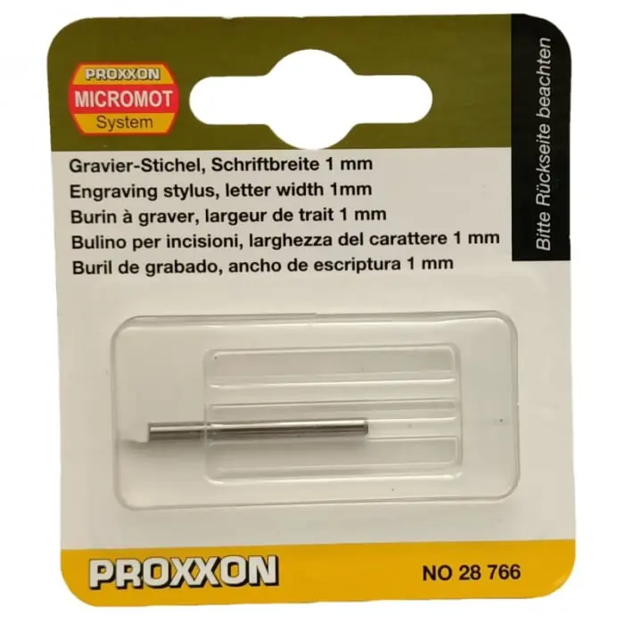 Stylus din carbid pentru GE 20, gravura in metal, plastic, sticla Micromot Proxxon 28766, Ø1 mm Retur gratuit