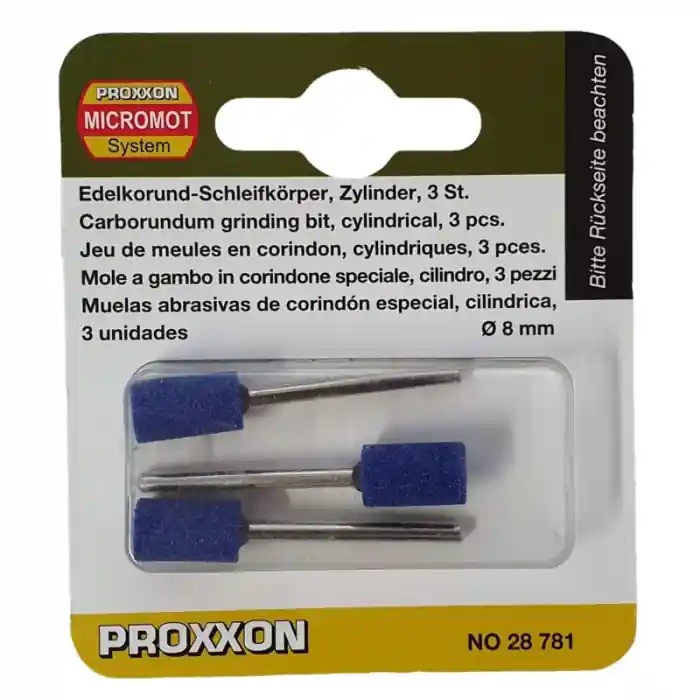 Ofertă Set biaxuri din corindon de forma cilindrica Micromot Proxxon 28781, Ø8 mm, 3 bucati