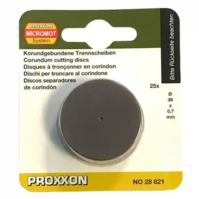 Set discuri din corindon, taiere lemn, metal, plastic Proxxon 28821, Ø38 mm, 25 bucati Reducere de preț