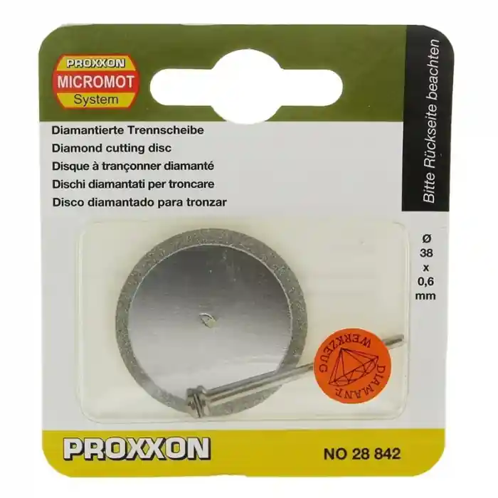 Disc diamantat continuu, taiere ceramica, fibra de sticla, plastic Proxxon 28842, Ø38 mm Noutate