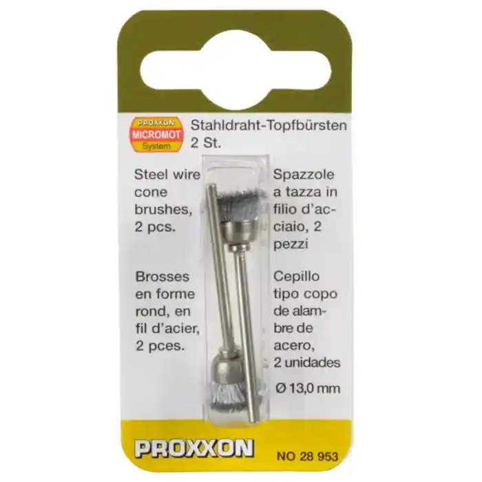 Set perii din otel, slefuire metal Proxxon 28953, Ø13 mm, 2 bucati Reduceri