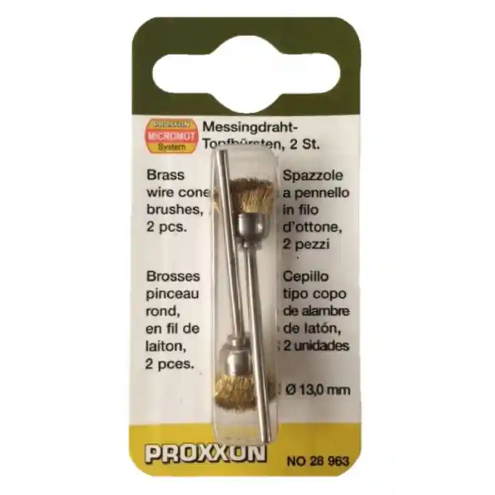 Set perii din bronz, slefuire metal Proxxon 28963, Ø13 mm, 2 bucati Doar azi