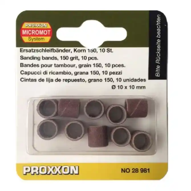 Set cilindri de slefuire Proxxon 28981, Ø10 mm, granulatie K150, 10 bucati Bestseller