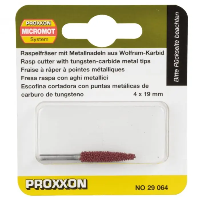 Reducere Raspel din carbura de tungsten in forma de ac Micromot Proxxon 29064, 19xØ4 mm