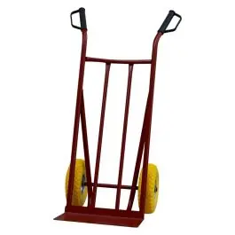 Expediere rapidă Carucior transport marfa Capito, 200 kg, anvelope PU galben, janta de otel