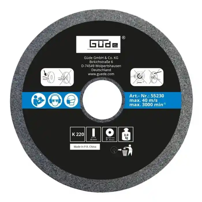 Doar azi Disc abraziv pentru sistem de ascutire GNS 250 VS Gude 55230, Ø250x12x50 mm, granulatie K220