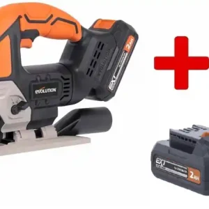 Cel mai vândut Fierastrau pendular cu acumulator R90JGS-Li Evolution 103-0001B, 18 V, 2 Ah+CADOU