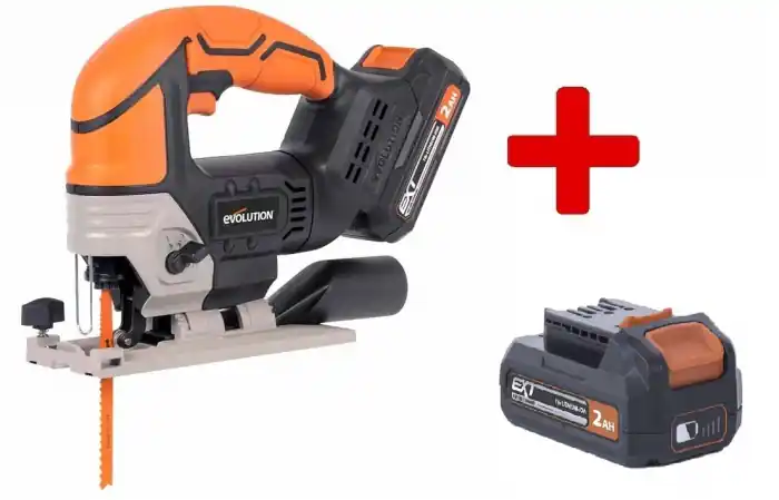 Cel mai vândut Fierastrau pendular cu acumulator R90JGS-Li Evolution 103-0001B, 18 V, 2 Ah+CADOU