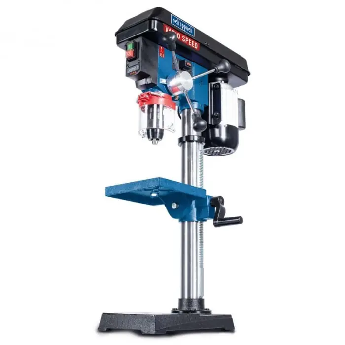 Super ofertă Masina de gaurit cu coloana de foraj DP19Vario Scheppach 5906820901, 550 W, Ø13 mm