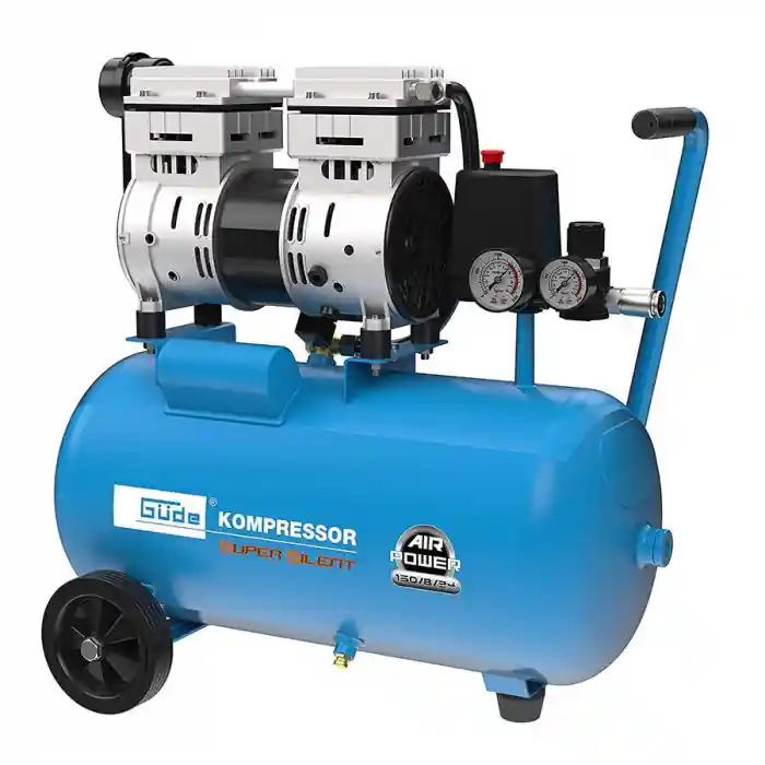 Bestseller Compresor cu 2 pistoane Airpower 150/8/24 SILENT Gude 50136, 750 W, 24 L, 8 bari