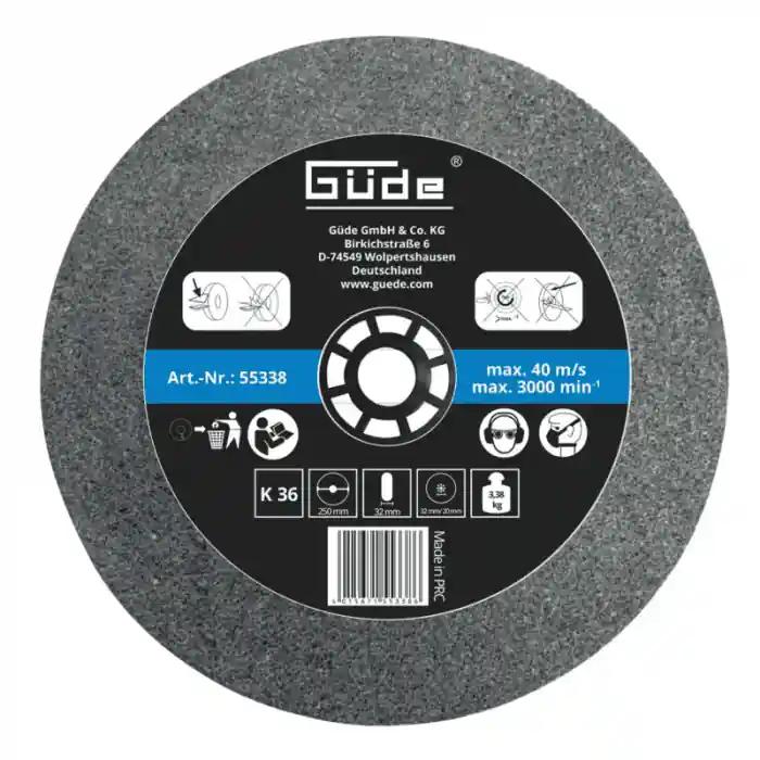 Chilipir Disc abraziv pentru abrazor GNS 250 VS Gude 55338, Ø250x32x32 mm, granulatie K36