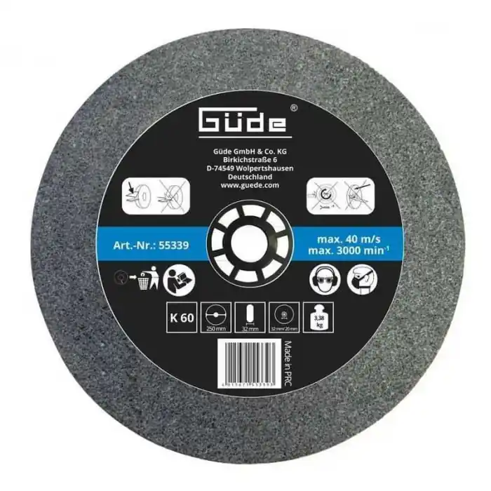 Disc abraziv pentru abrazor GNS 250 VS Gude 55339, Ø250x32x32 mm, granulatie K60 Preferatul clienților