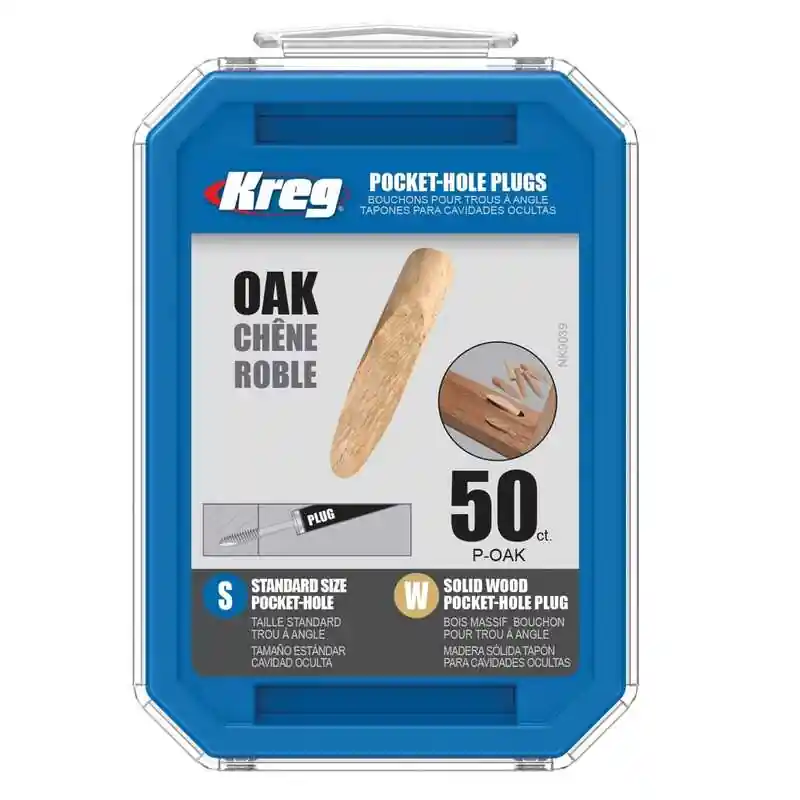 Set mufe pentru gauri in lemn Kreg P-OAK, 50 bucati Cel mai bun preț
