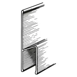 Dreptar aluminiu tip H 114x25mm 1.8m Preț mic