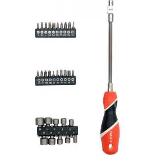 Set surubelnita flexibila+biti, 31 buc YT-25972 Retur ușor