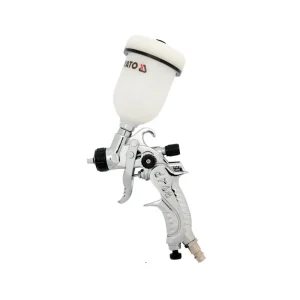 Cel mai vândut Pistol de Vopsit pentru Retuș cu Rezervor Plastic 0.1L, Duza 0.8 mm – Yato YT-2357