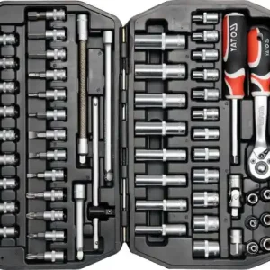 Trusa chei tub.+ biti 1/4" 56 buc YT-1450 Premium