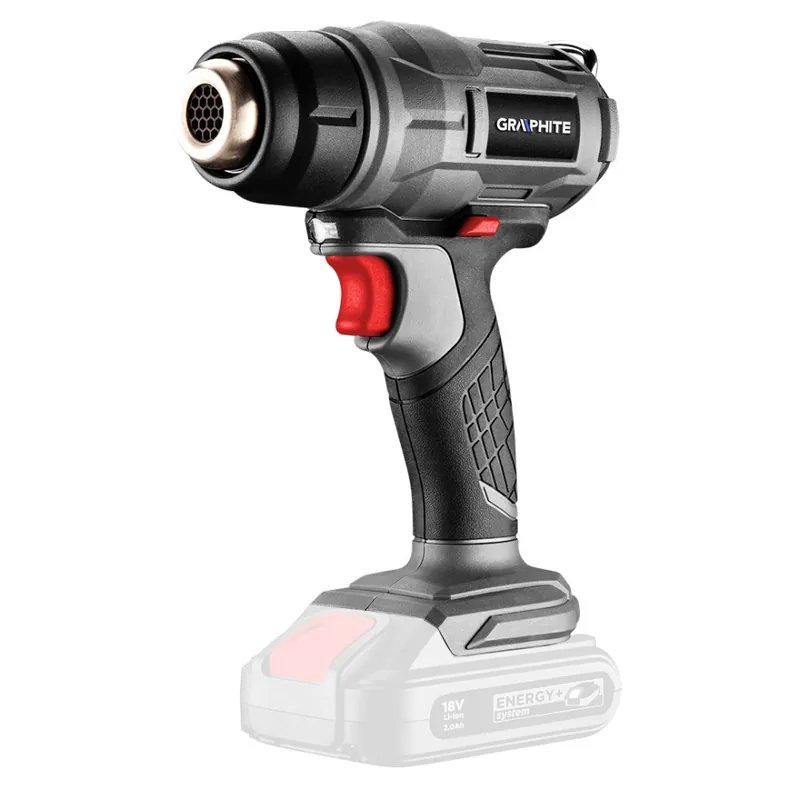 Transport gratuit Pistol de căldură fără fir Energy+ 18V, Li-Ion, interval de temperatură 550oC, fără baterie 58G082