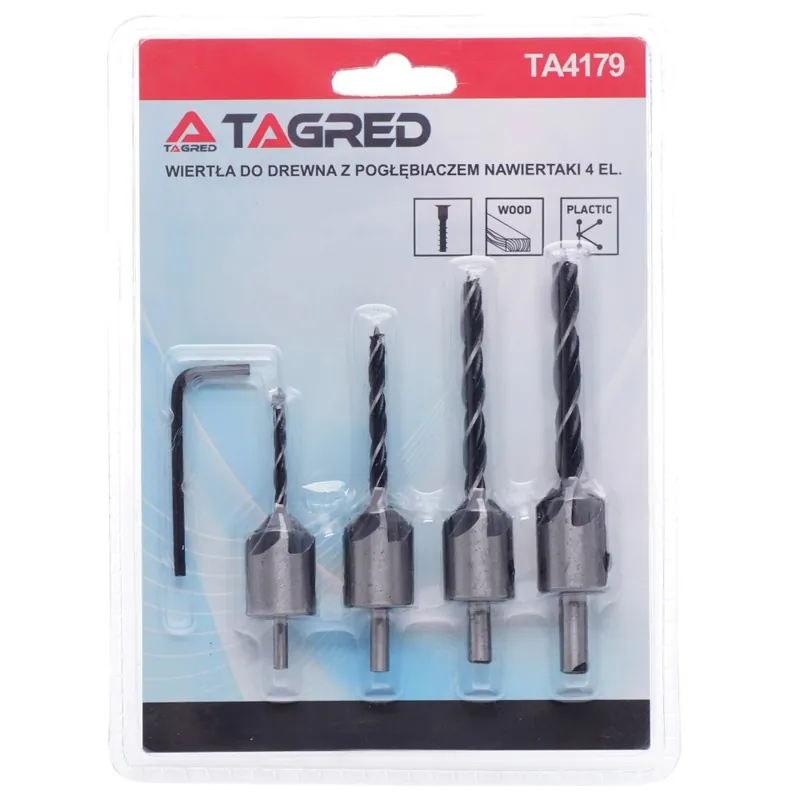 Burghie pentru lemn cu opritor de adâncime, reglabil 3–6 mm TA4179 Reducere specială