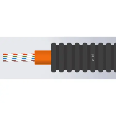 Tub flexibil precablat 16mmUTP CAT6 100m – ambalare 50 metri TRV Nu rata