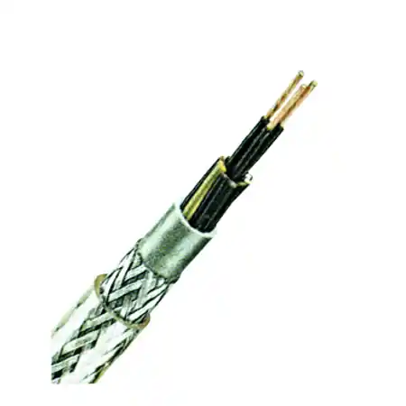 Ultima șansă Cablu comandă, PVC, tresă oţel YSLYQY-JZ 5x1 transparent Schrack