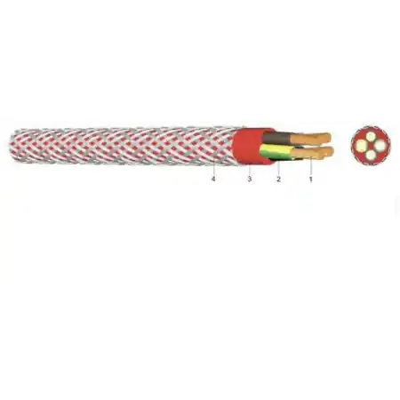 Ultima șansă CABLU SILICONIC SIHFP 2 X 1 MM, CU TRESA DE OTEL - SCHRACK Schrack