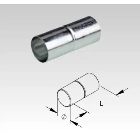 Vezi acum Mufa pentru tub metalic din otel zincat la cald pentru cabluri electrice,D.ext.16 mm Fintech