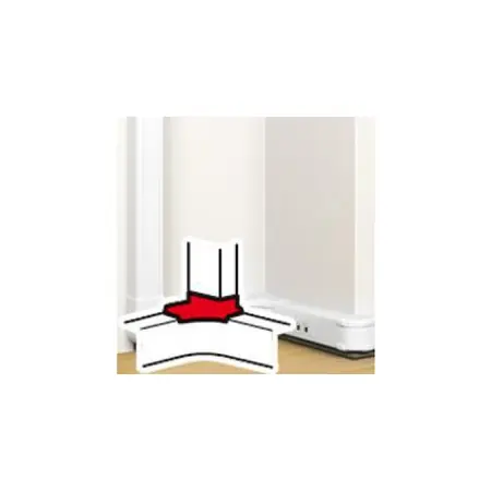 Ultima șansă Angled junction - pentru capac flexibil snap-on DLP trunking - alb Legrand