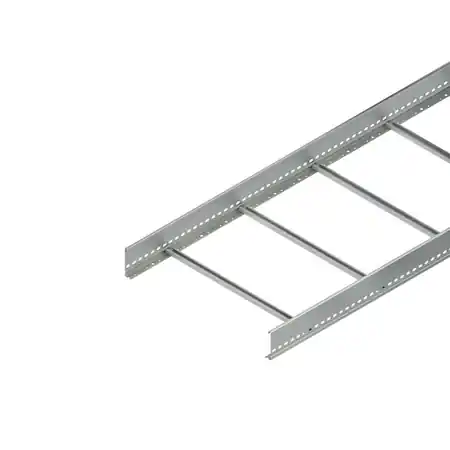 Ultima șansă Jgheab trepte scara de cablu 300 mm, cu profile laterale perforate continuu, cu trepte nituite, deschise in sus din profile C cu latimea fantei de 11 mm KL 100.603 F Niedax