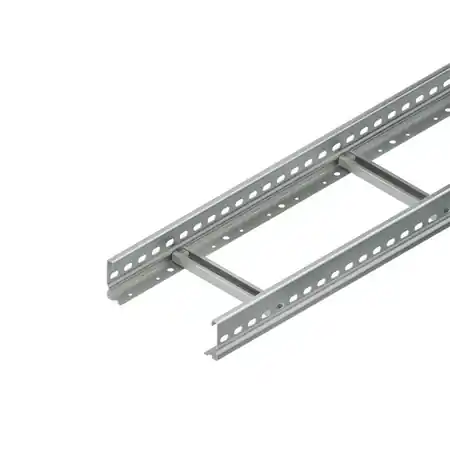 Ultima șansă Jgheab trepte scara de cablu 300 mm, cu profile laterale perforate continuu, cu trepte nituite, deschise in sus din profile C cu latimea fantei de 11 mm KL 60.303 Niedax