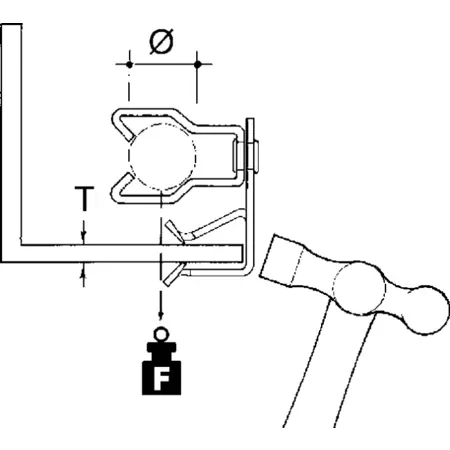 Ultima șansă Gheare cu flansa cu clema pentru conducte AH1420-JM2229R Niedax
