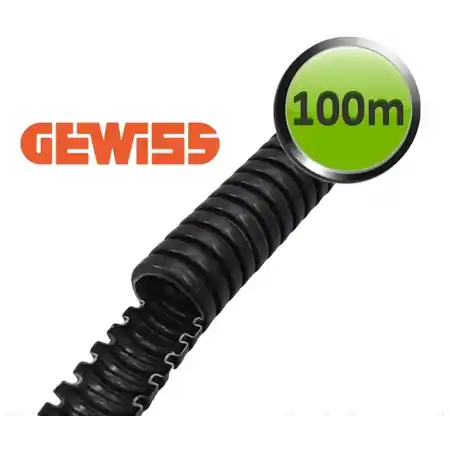 Tub flexibil cu rezistenta Medie FK15 - diametru20MM - fara sonda tragatoare - NEGRU Gewiss Retur gratuit