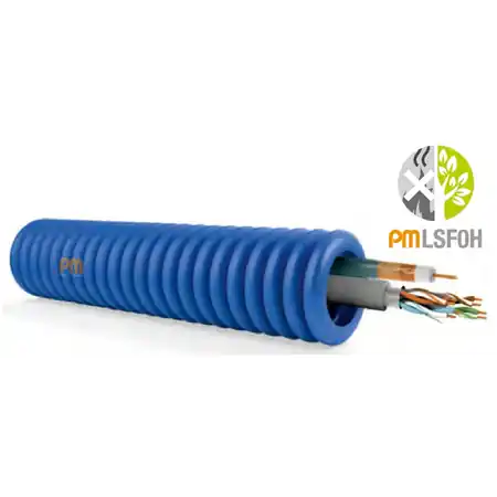 Tub copex cablat, cablu utp CAT6 si cablu coaxial RG6 PM Reducere de preț