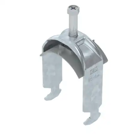 Ultima șansă Brida U 2056 cu picior H simpla FT 46-52 mm – solutie profesionala pentru fixare conducte si cabluri Obo Betermann