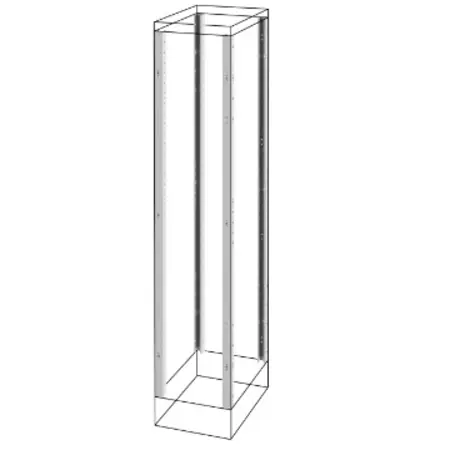 UPRIGHTS AND FUNCTIONAL FRAME - EXTERNAL COMPARTMENT - QDX 1600 H - 400X2000MM Gewiss Transport gratuit