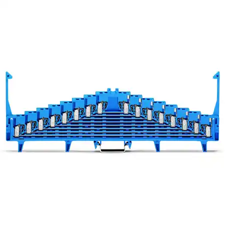 8-level terminal block for matrix patching; for 35 x 15 mounting rail; 1,50 mm²; blue Wago Preț redus