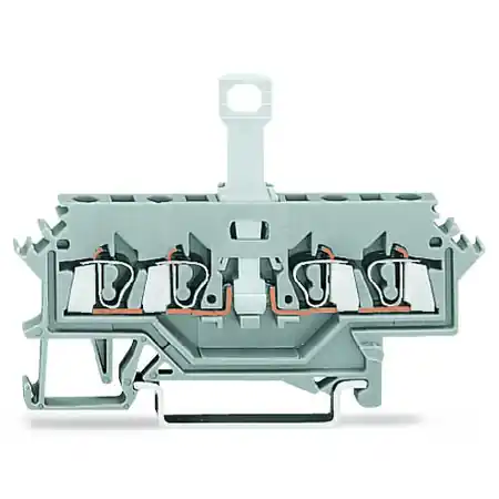 4-conductor disconnect terminal block; for DIN-rail 35 x 15 and 35 x 7.5; 2.5 mm²; CAGE CLAMP®; 2,50 mm²; blue Wago Livrare gratuită