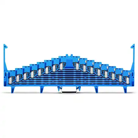 8-level terminal block for matrix patching; for 35 x 15 mounting rail; 1,50 mm²; blue Wago Chilipir