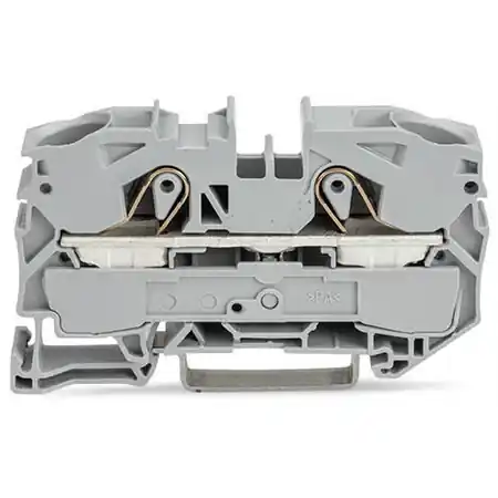 2-conductor through terminal block; 16 mm²; suitable for Ex e II applications; side and center marking; for DIN-rail 35 x 15 and 35 x 7.5; Push-in CAGE CLAMP®; 16,00 mm²; red Wago Livrare gratuită