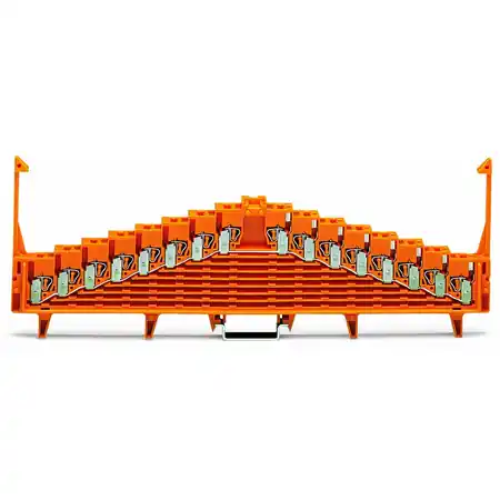 8-level same potential terminal block; for 35 x 15 mounting rail; 1,50 mm²; orange Wago Vezi acum