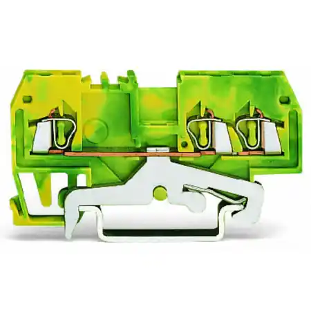3-conductor ground terminal block; 1.5 mm²; suitable for Ex e II applications; center marking; for DIN-rail 35 x 15 and 35 x 7.5; CAGE CLAMP®; 1,50 mm²; green-yellow Wago Disponibil imediat
