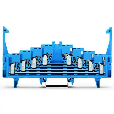 4-level terminal block for matrix patching; for 35 x 15 mounting rail; 1,50 mm²; blue Wago Ofertă