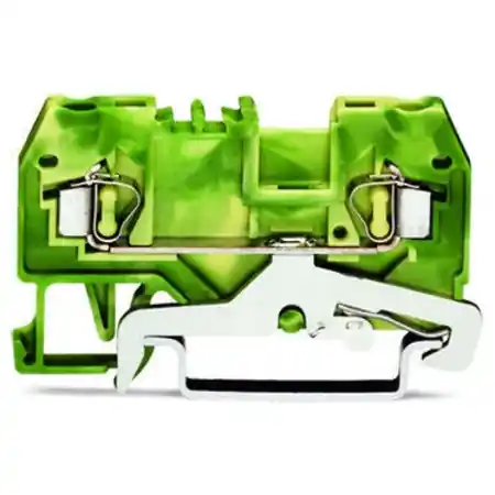 2-conductor ground terminal block; 2.5 mm²; center marking; for DIN-rail 35 x 15 and 35 x 7.5; CAGE CLAMP®; 2,50 mm²; green-yellow Wago Reducere extra