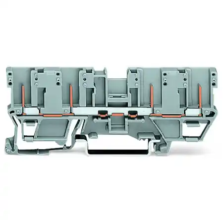 4-pin carrier terminal block; for DIN-rail 35 x 15 and 35 x 7.5; gray Wago Cel mai bun preț