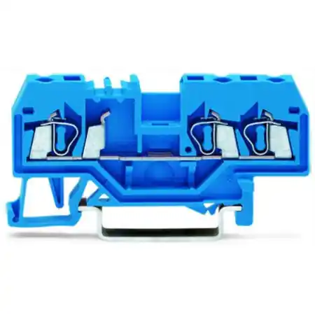 3-conductor through terminal block; 2.5 mm²; suitable for Ex i applications; center marking; for DIN-rail 35 x 15 and 35 x 7.5; CAGE CLAMP®; 2,50 mm²; blue Wago Cumpărături sigure